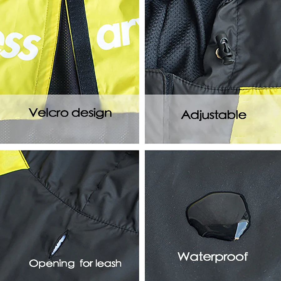 Waterproof Reflective Dog Raincoat with Hood