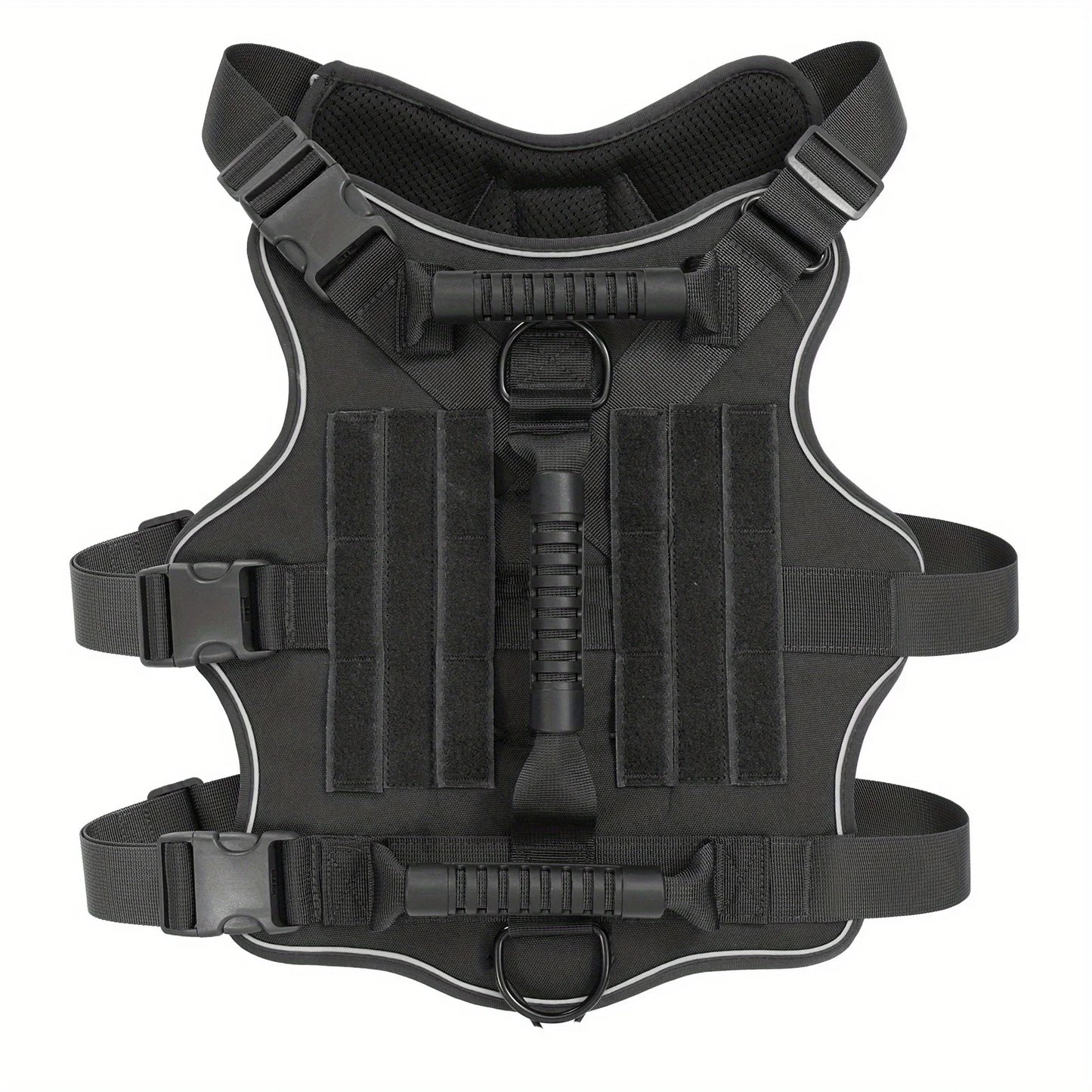 Gilet tactique militaire avec harnais et laisse pour grands chiens