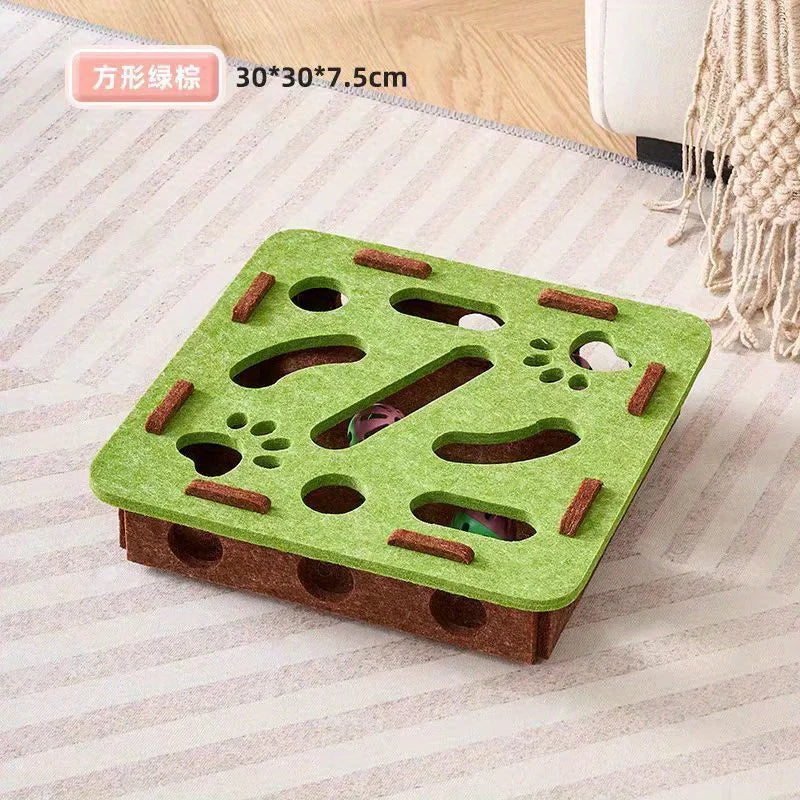 Puzzle Cat Toy - Interactive Mental Stimulation Maze Box