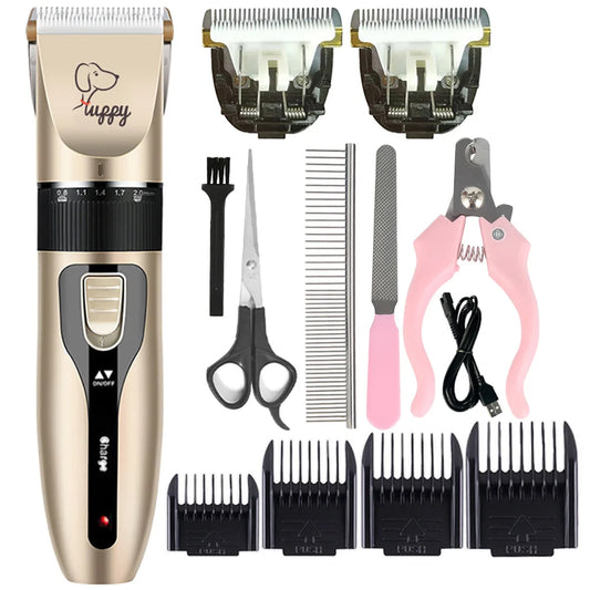 Professional Pet Grooming Clipper - Cordless Rechargeable Trimmer
