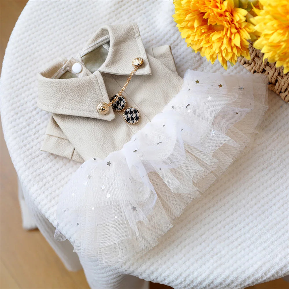 Sequin & Lace Pet Dress