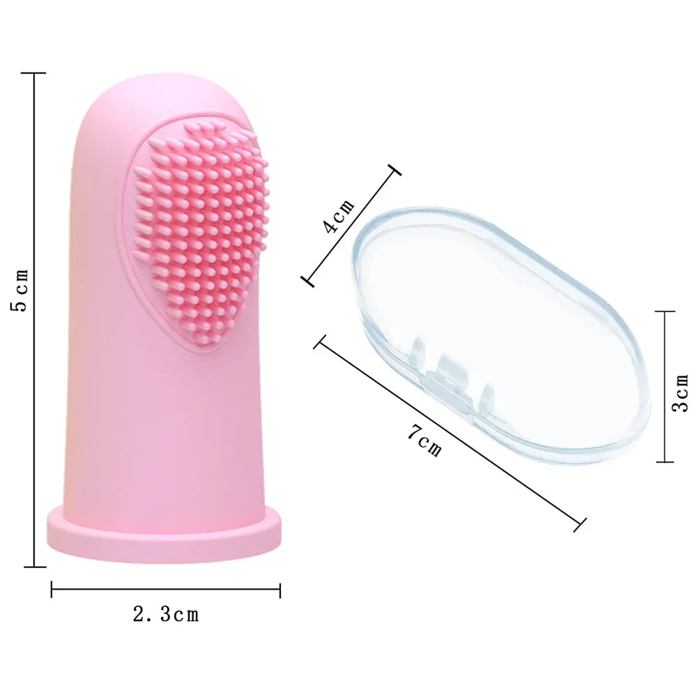 Dog Finger Toothbrush - Silicone Dental Care Toy for Small Dogs