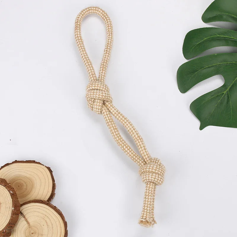 Cotton Rope Knot Chew Toy for Dogs & Cats