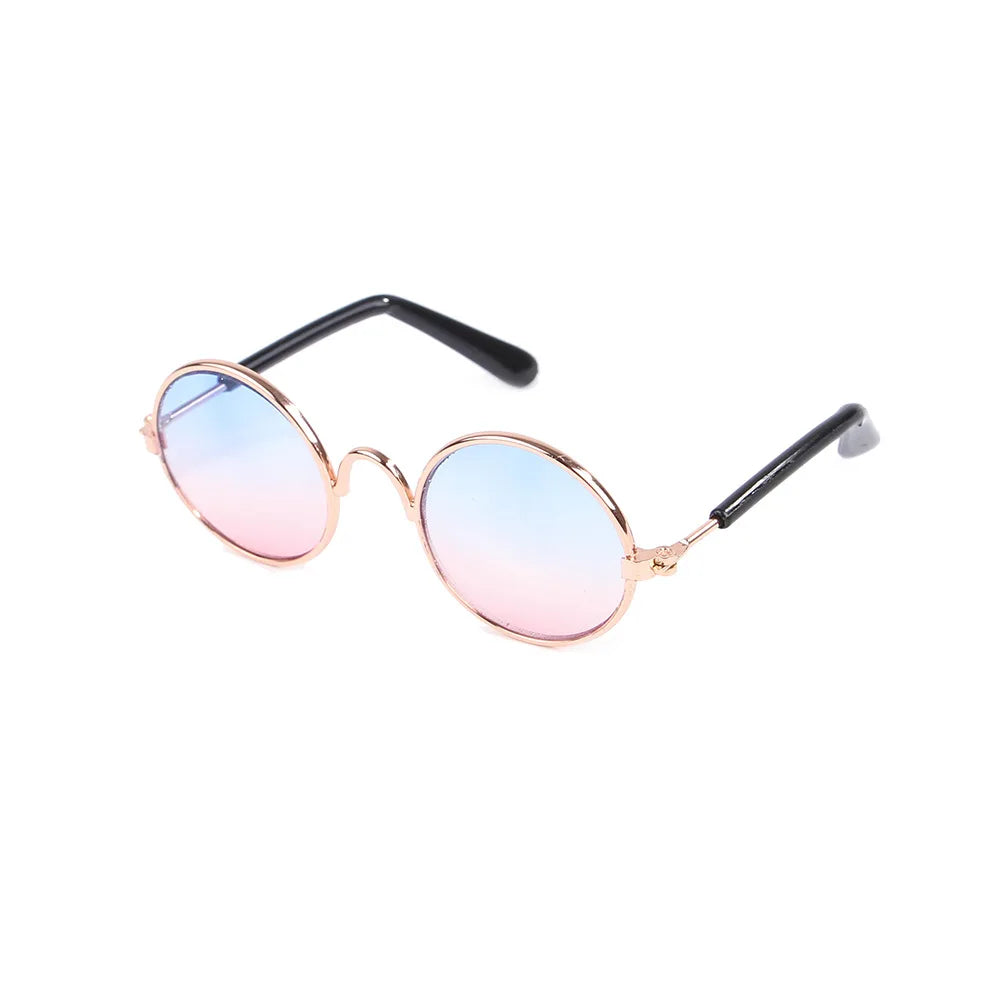 Vintage Round Pet Sunglasses for Cats and Small Dogs