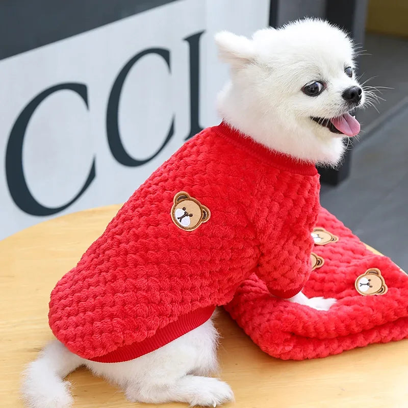 Manteau pull chaud pour chiot | Pull d'automne-hiver pour chiens et chats de petite taille