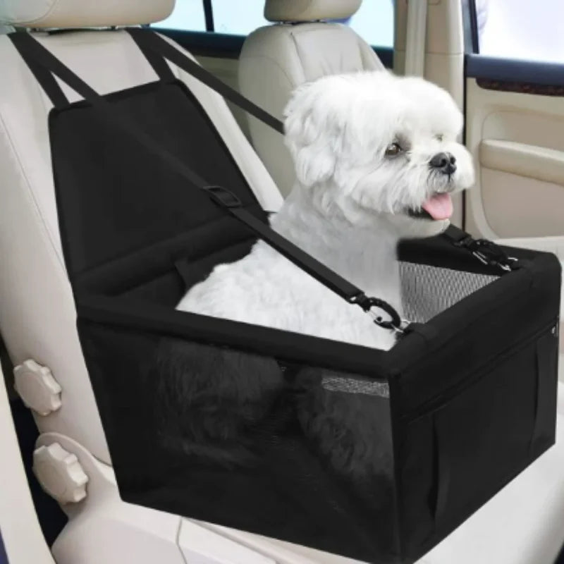 Foldable Dog Car Booster Seat with Safety Belt