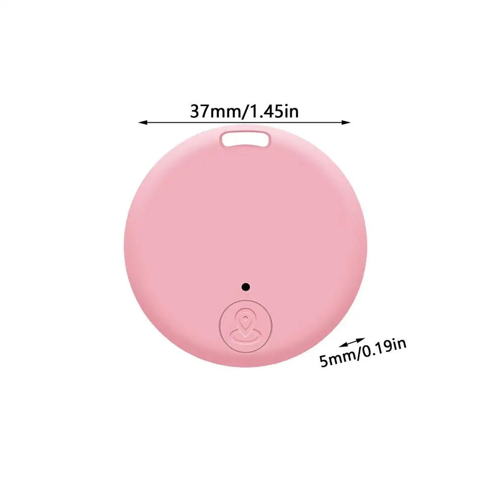 Round Bluetooth Anti-Lost Tracker Tag for Pets, Keys & Bags