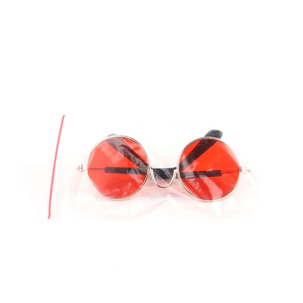 Vintage Round Pet Sunglasses for Cats and Small Dogs