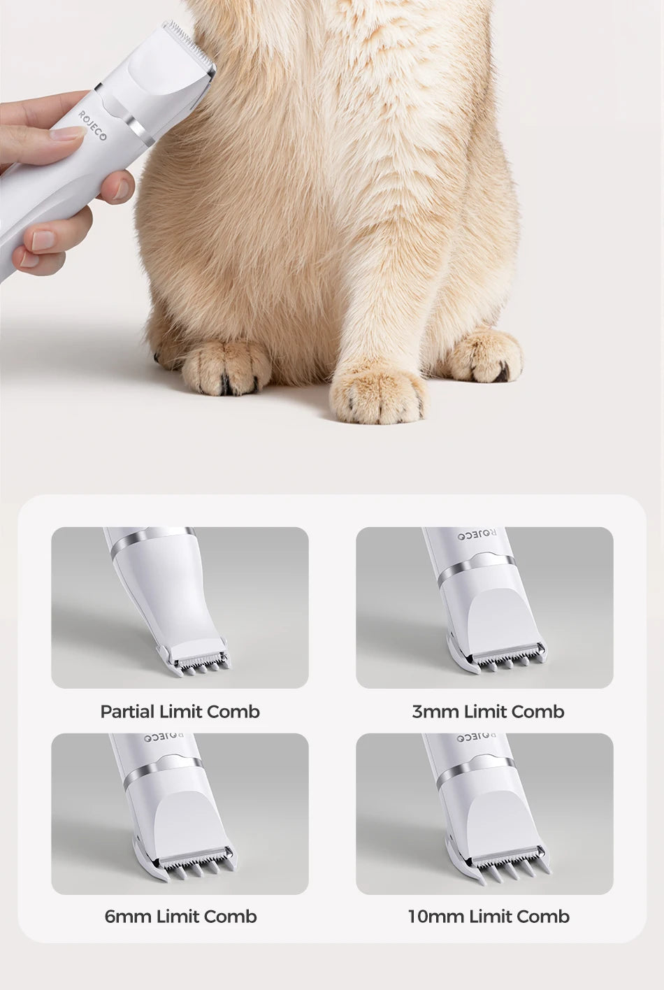 4-in-1 Electric Pet Grooming Clipper Kit
