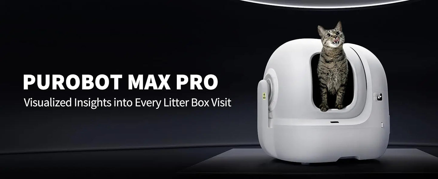 Self-Cleaning Smart Cat Litter Box with AI Camera & Odour Control