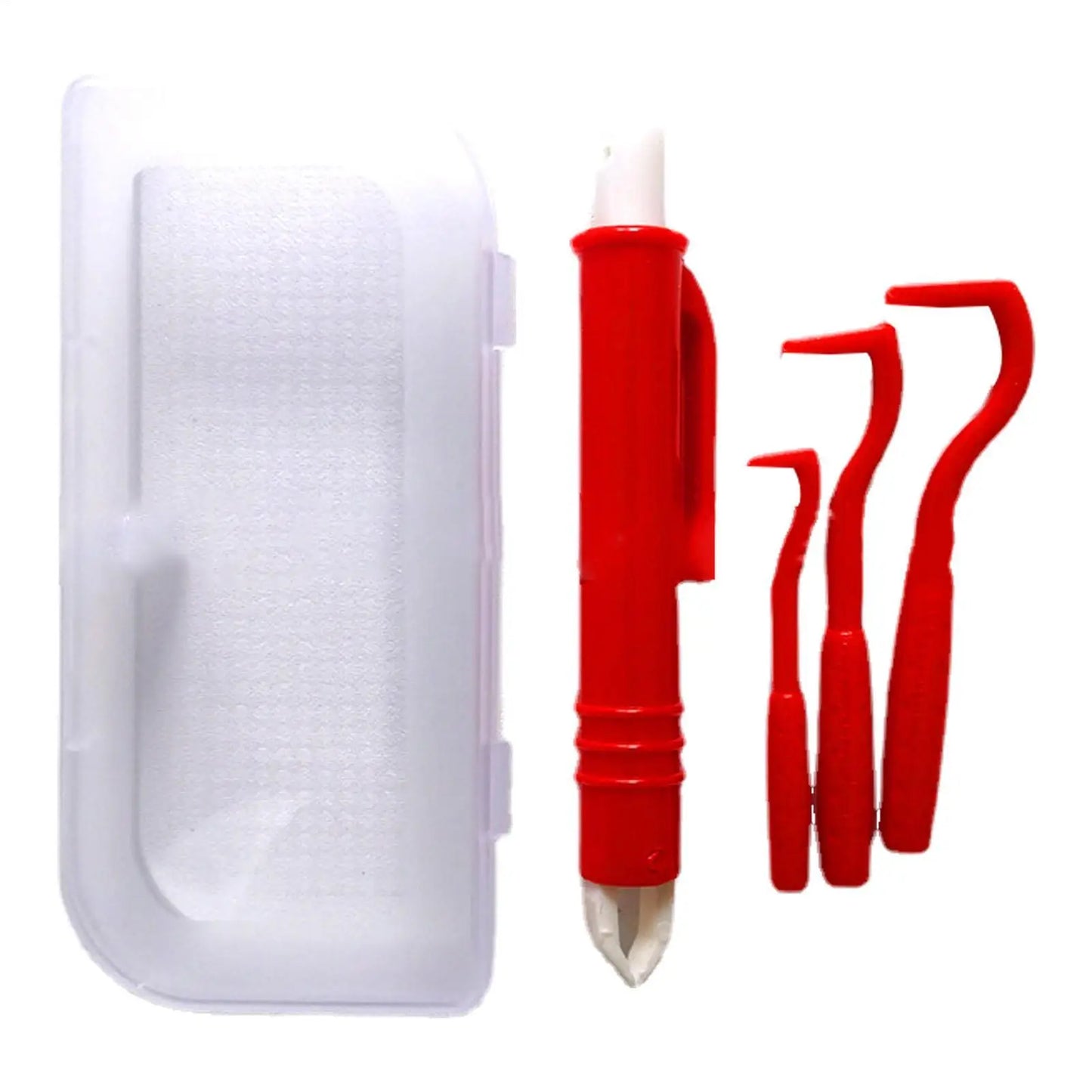 4-in-1 Tick Remover Kit with 3 Hook Sizes & Tweezer