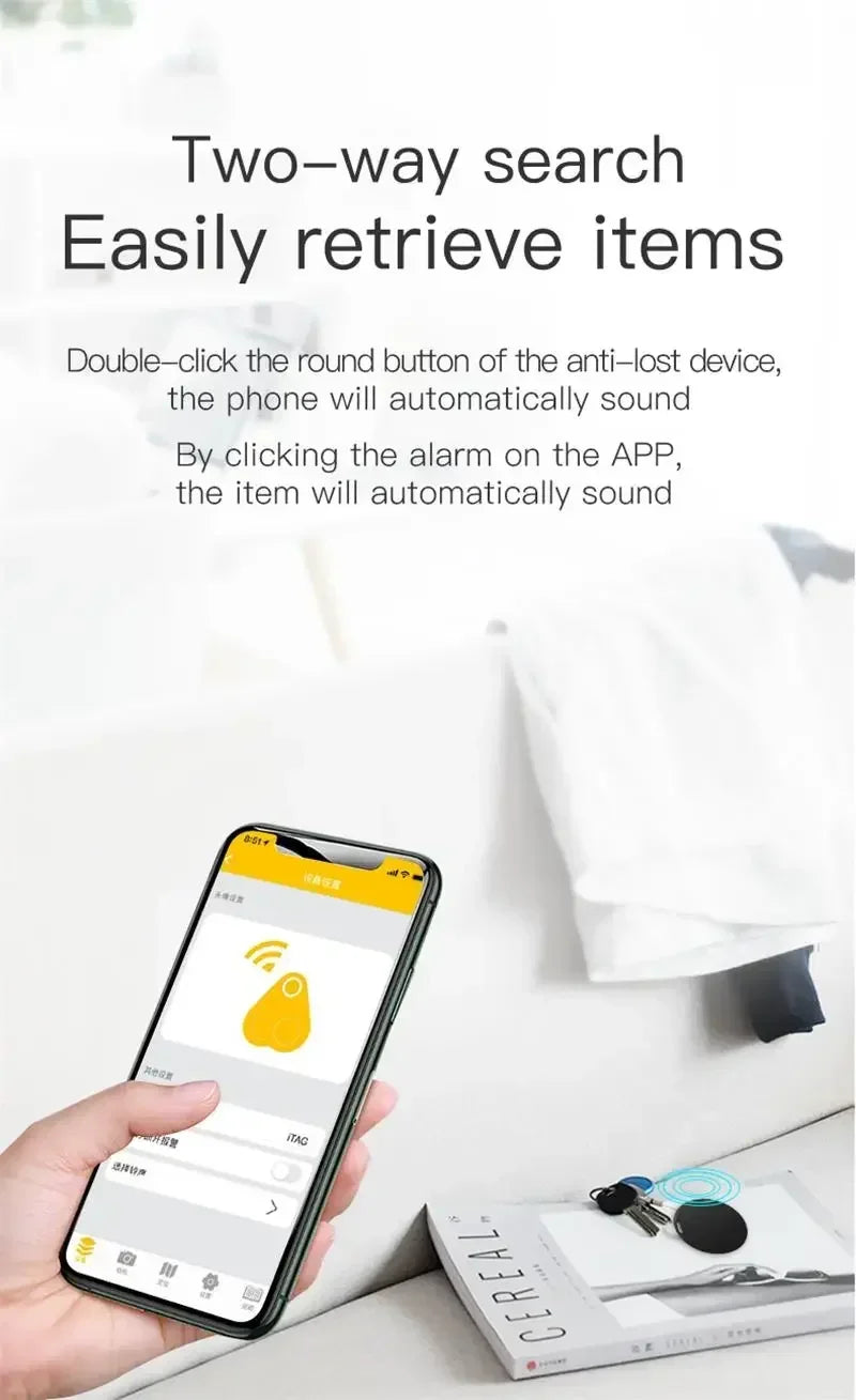 Bluetooth Anti-Lost Smart Tracker for Pets, Kids & Valuables