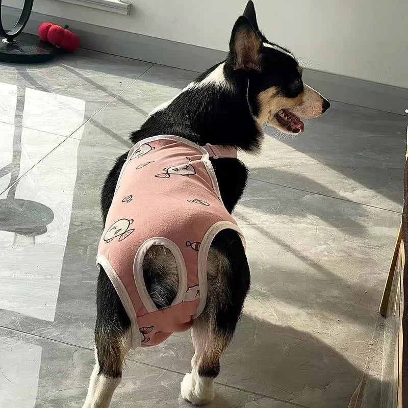 Striped Adjustable Physiological Shorts for Female Dogs
