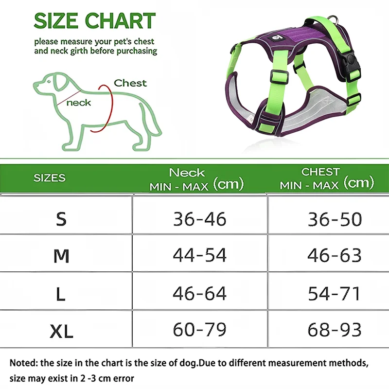3M Reflective Padded Dog Harness Vest