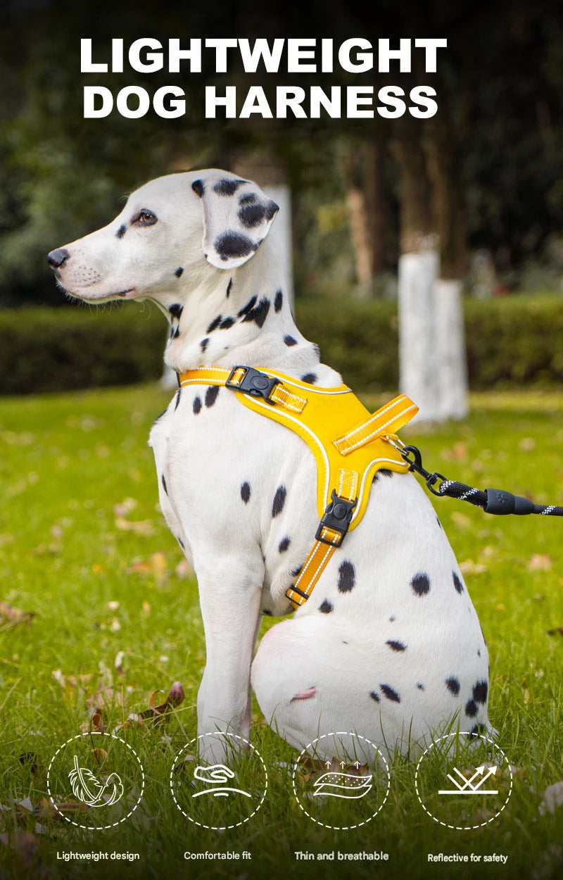 Ultra-Light Dog Harness Vest — Quick-Fit Saddle Design, No-Pull Chest Strap & Escape-Proof