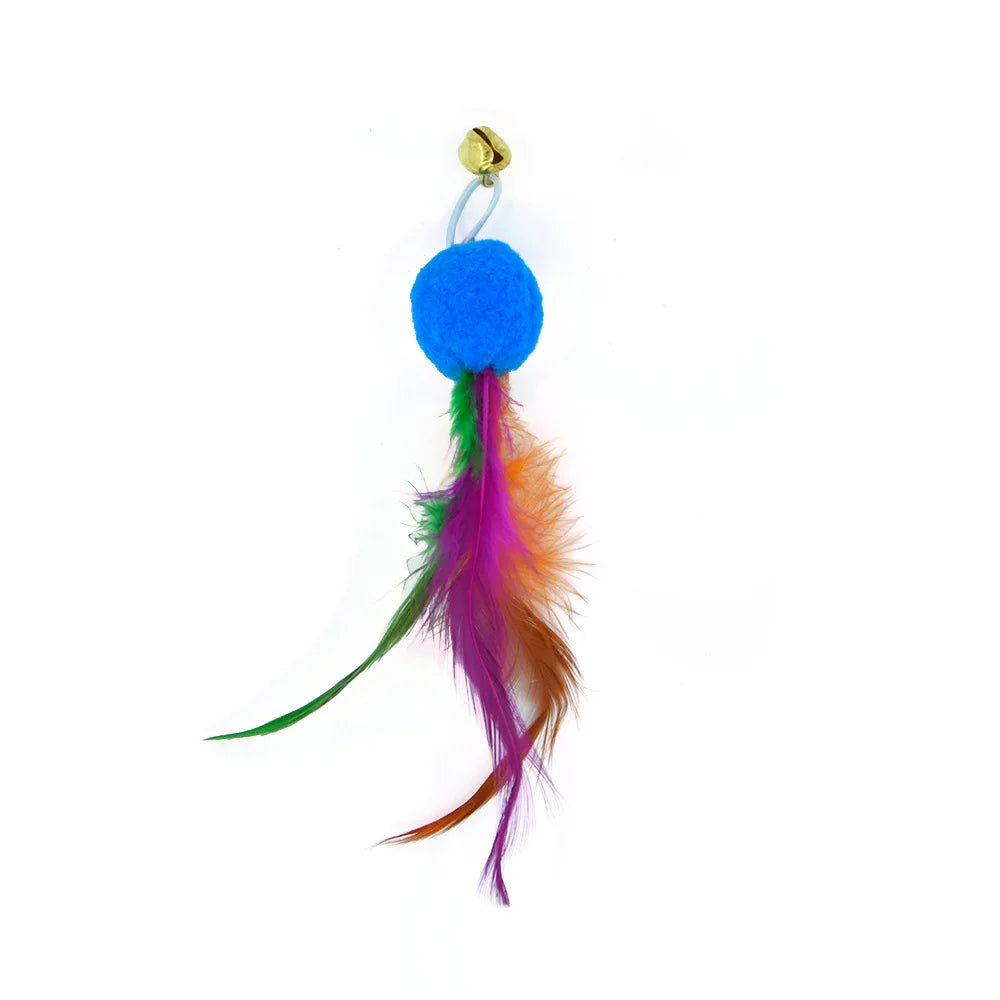 Ensemble d'accessoires de remplacement pour jouets pour chats avec souris, ver et balle