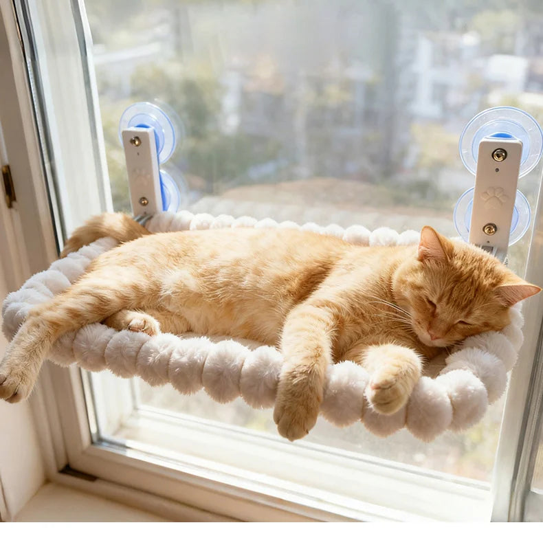 Heavy-Duty Cat Window Perch – Extra-Large Suction Cup Hammock for Big Cats