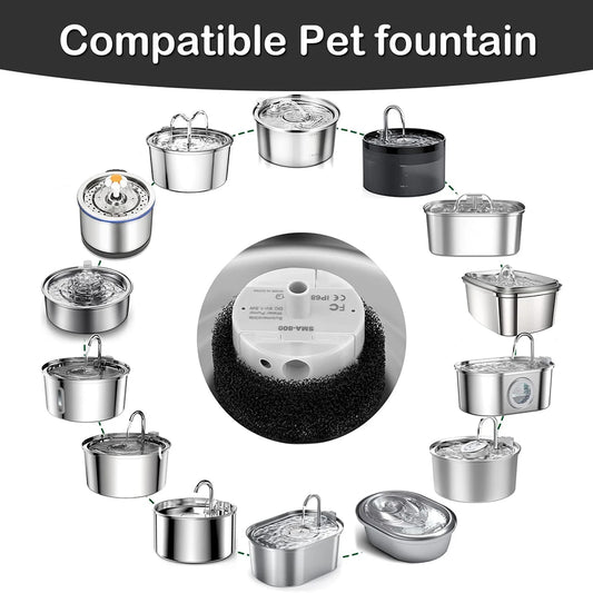 Pompe de rechange pour fontaines à eau pour animaux de compagnie – Compatible avec les distributeurs d'eau pour chats et chiens
