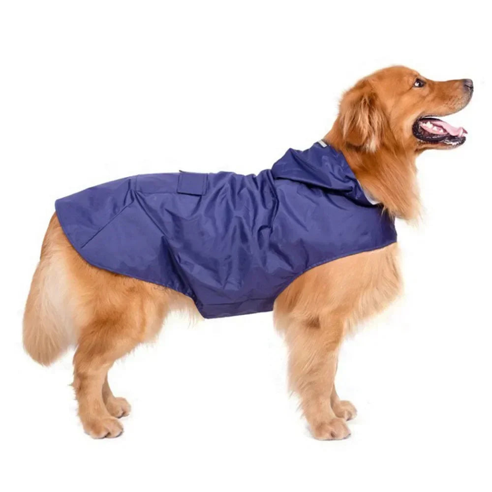 Waterproof Reflective Dog Raincoat with Hood – Sizes S to 6XL