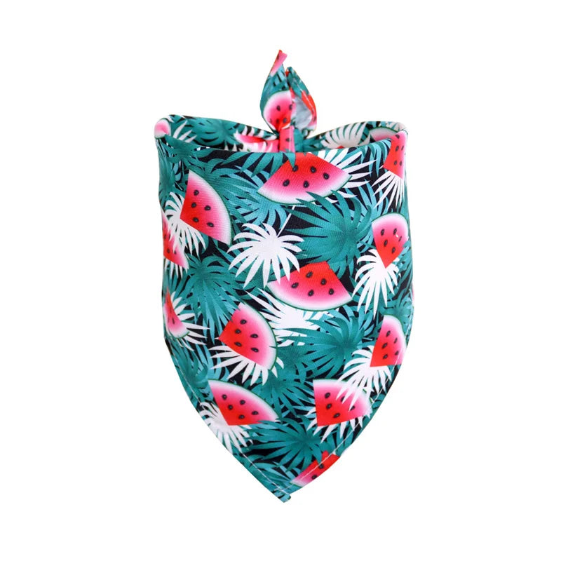 Tropical Print Pet Bandana for Dogs & Cats