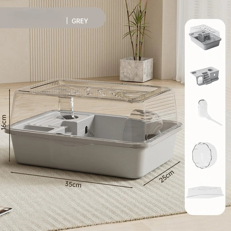 Large Hamster Cage with Acrylic Panels