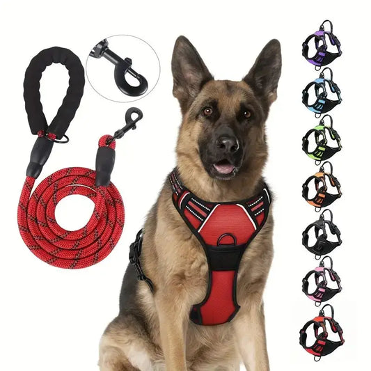 Reflective Front Clip Dog Harness with Handle