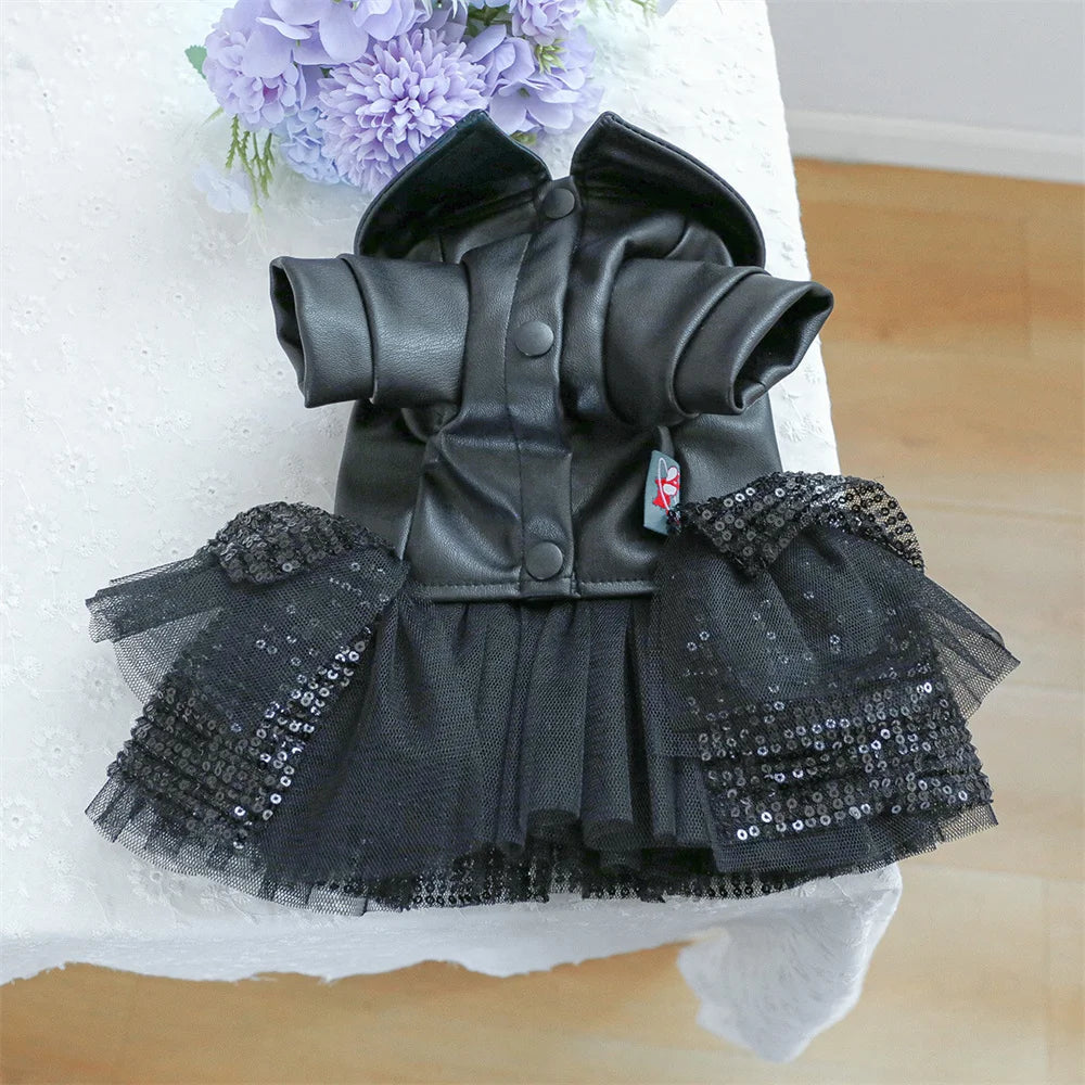 Sequin & Lace Pet Dress