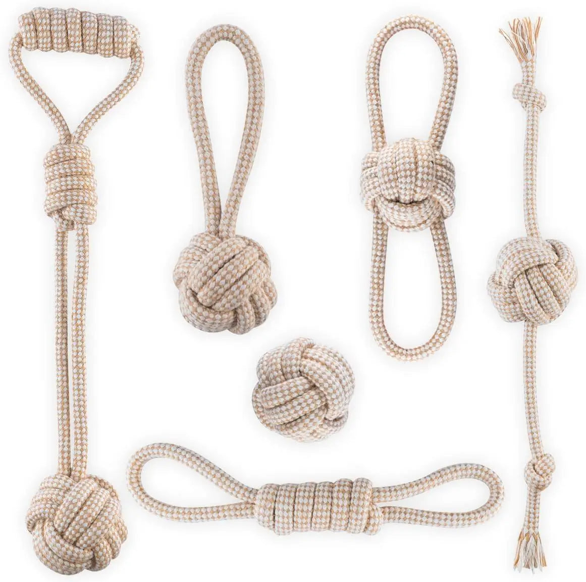 Cotton Rope Knot Chew Toy for Dogs & Cats
