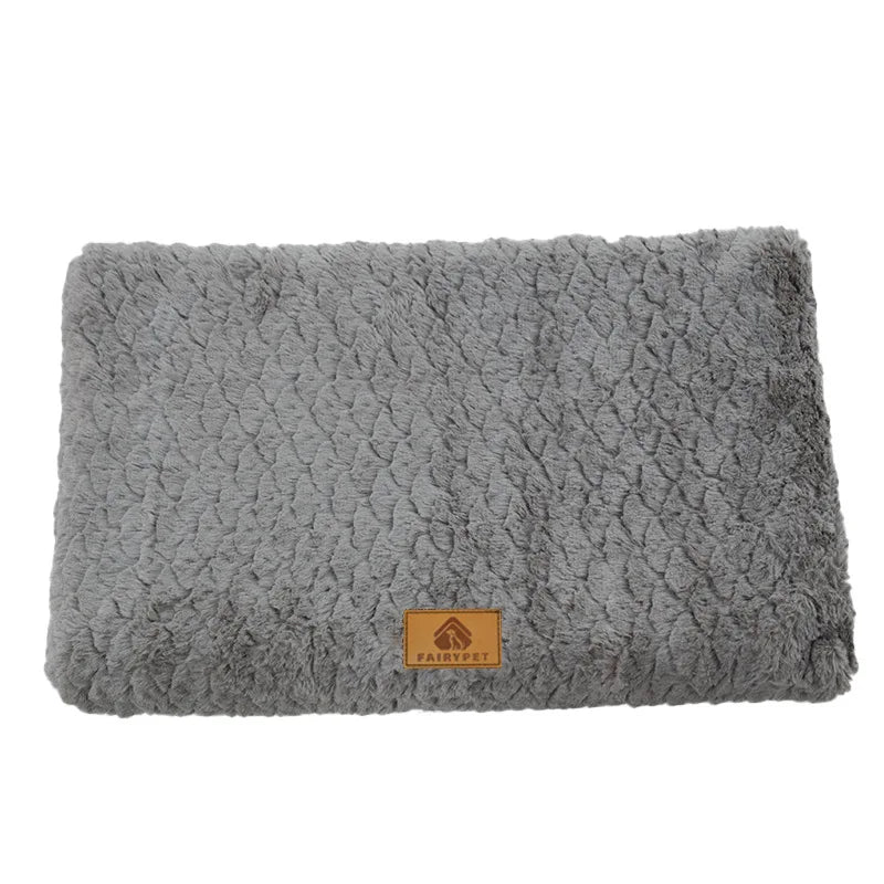 Orthopedic Dog Bed — 3D Foam with Removable Washable Faux Fur Cover & Anti-Slip Base