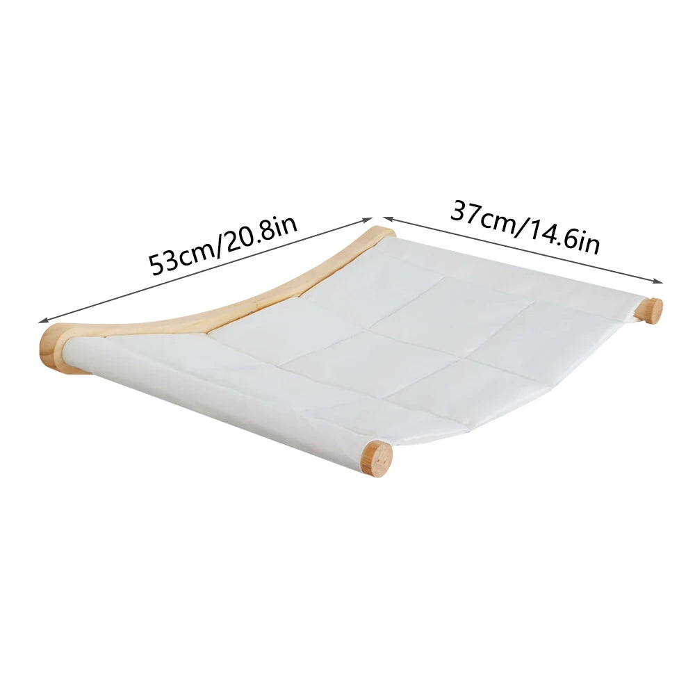 Wall-Mounted Cat Climbing Shelf & Hammock Set