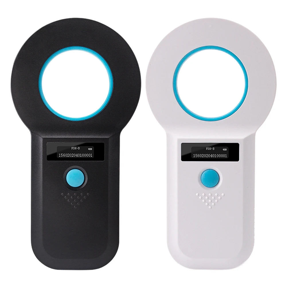 Handheld Pet Microchip Scanner | RFID & EMID Reader with OLED Display