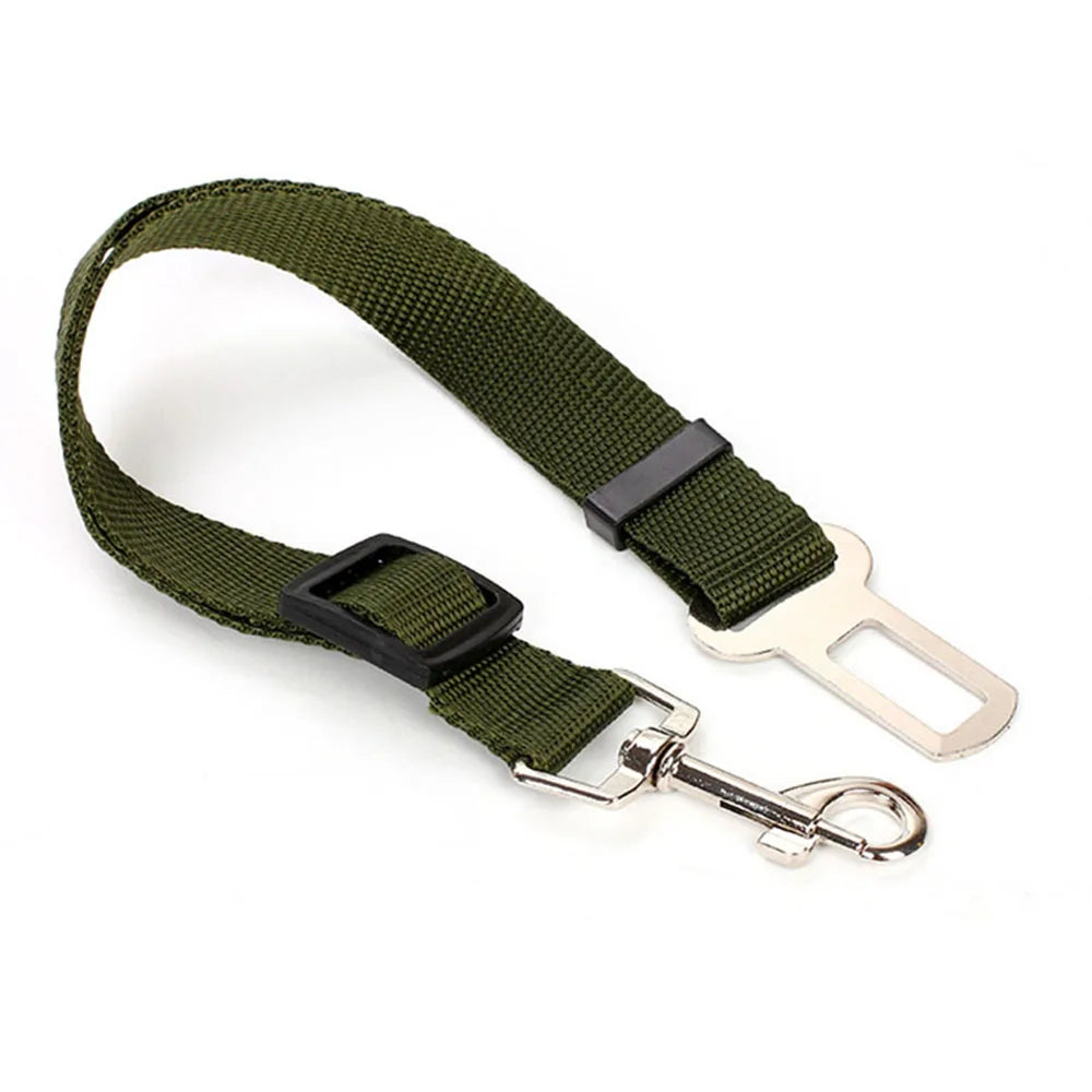Ceinture de sécurité rétractable pour chien avec bande réfléchissante