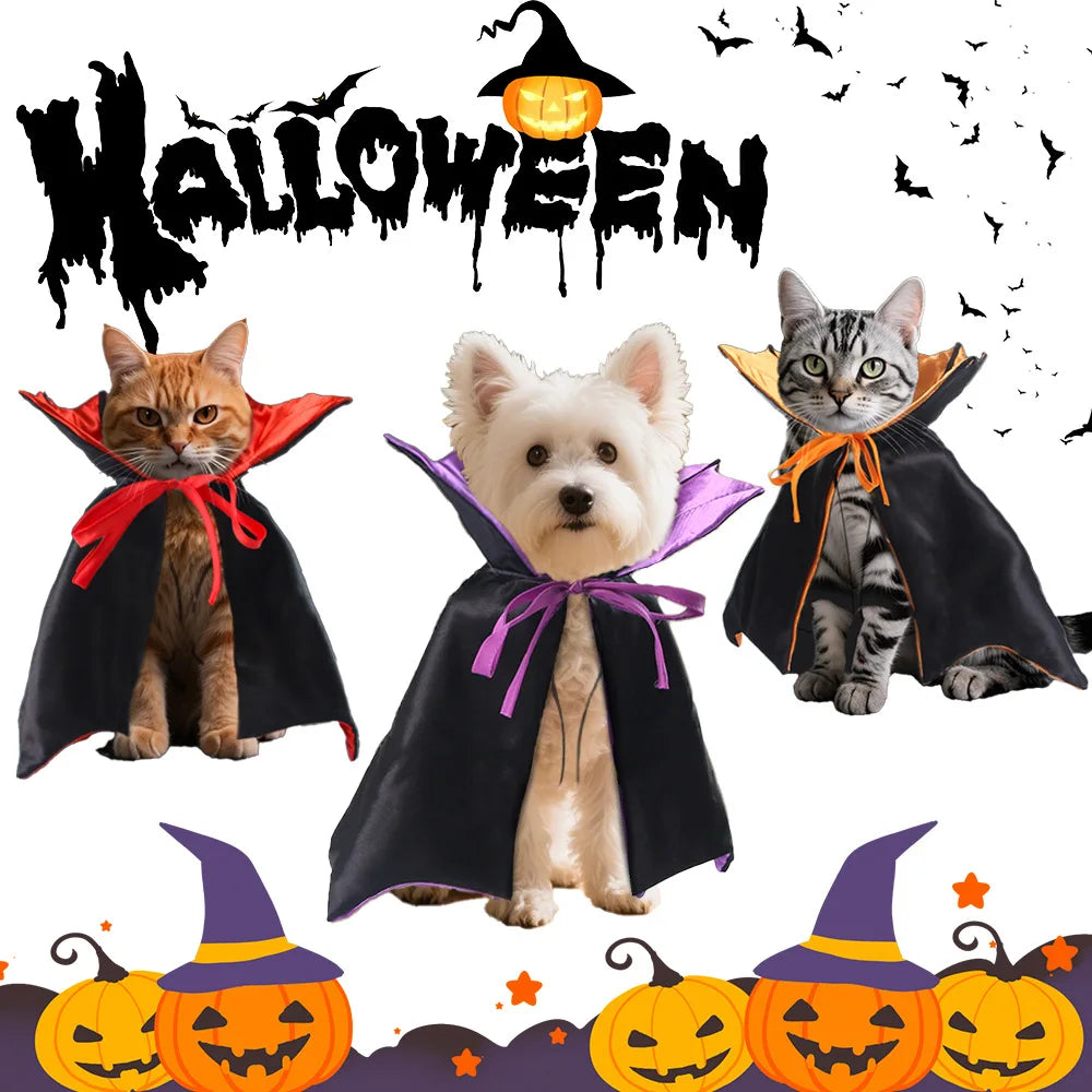 Vampire Cloak Pet Costume for Dogs and Cats