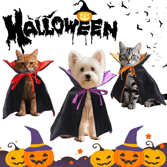 Vampire Cloak Pet Costume for Dogs and Cats