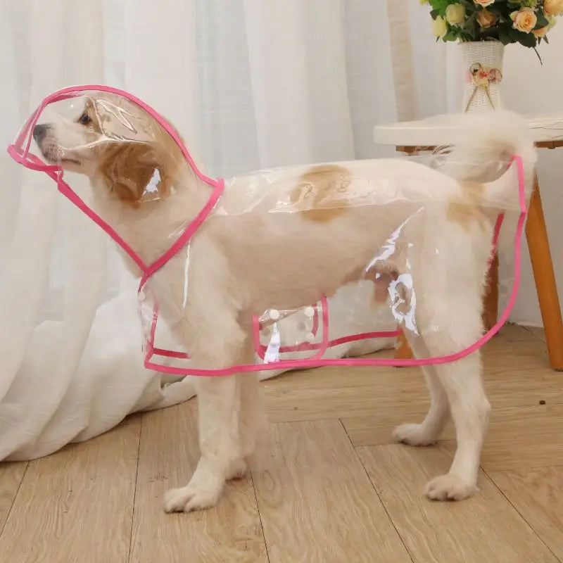 Transparent Waterproof Raincoat for Small & Medium Dogs