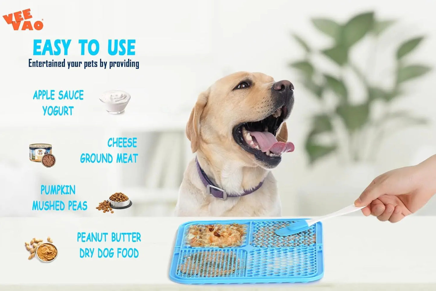 Silicone Lick Mat for Dogs — Slow Feeder, Bath Distraction & Training