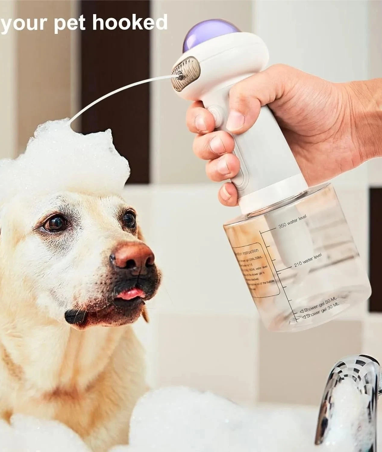 Machine à mousse électrique automatique pour animaux de compagnie