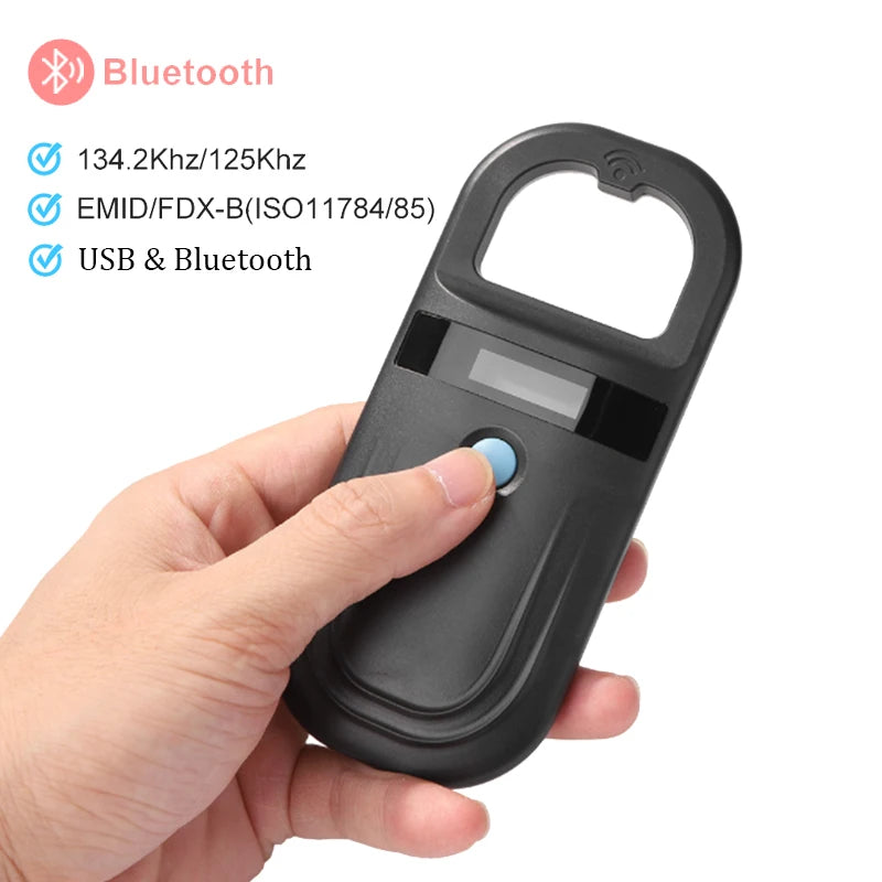 Handheld Pet Microchip Scanner & RFID Reader