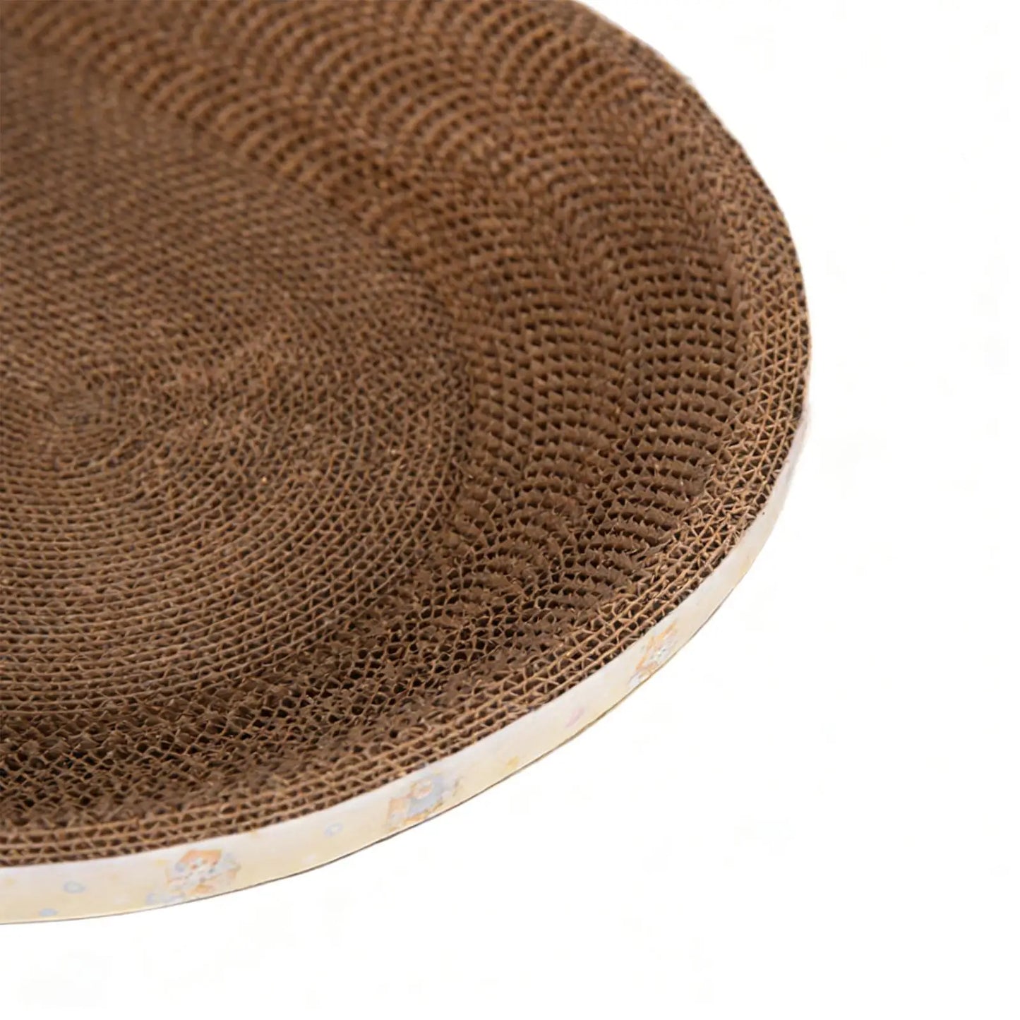 Oval Corrugated Cardboard Cat Scratcher & Lounge Bed