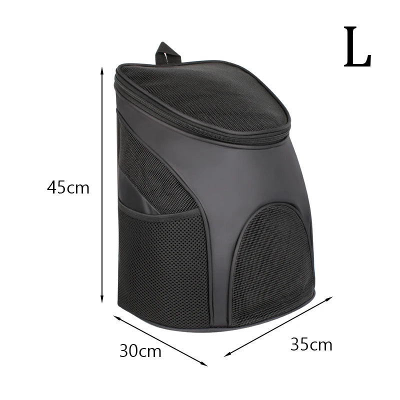 Solid Mesh Breathable Cat Puppy Travel Backpack S/L Pet Carrying Bag for Cats Kitten Small Dogs Pet Outdoor Supplies Accessories