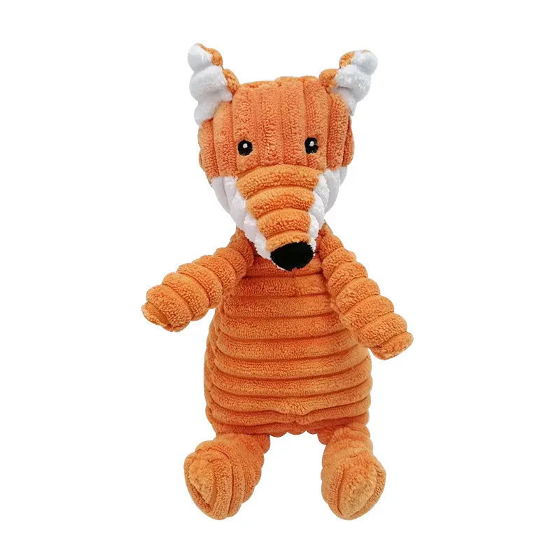 Donkey Shape Squeaky Plush Chew Toy for Dogs and Puppies