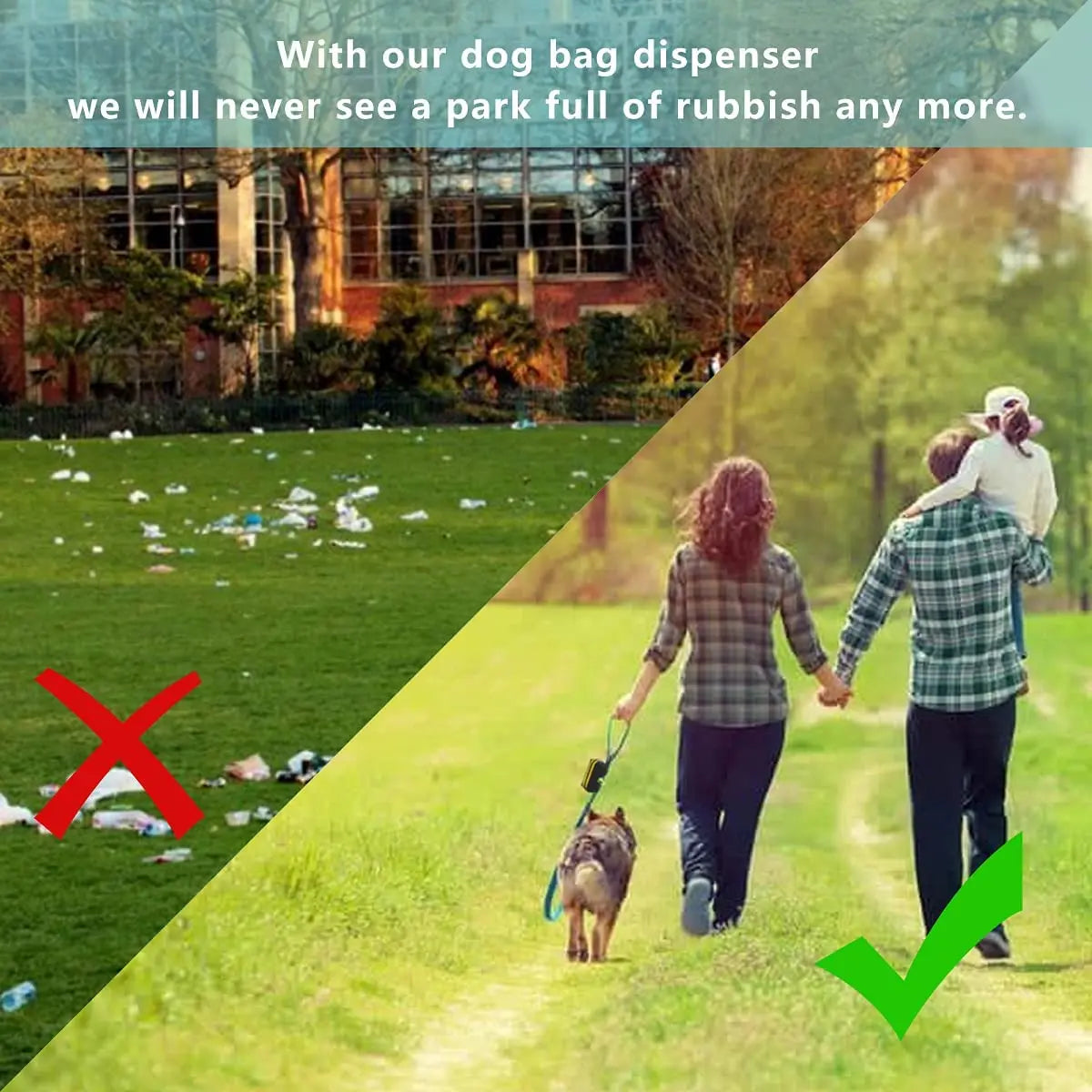 Dog Poop Bag Dispenser - Waste Bag Carrier for Dog Walking