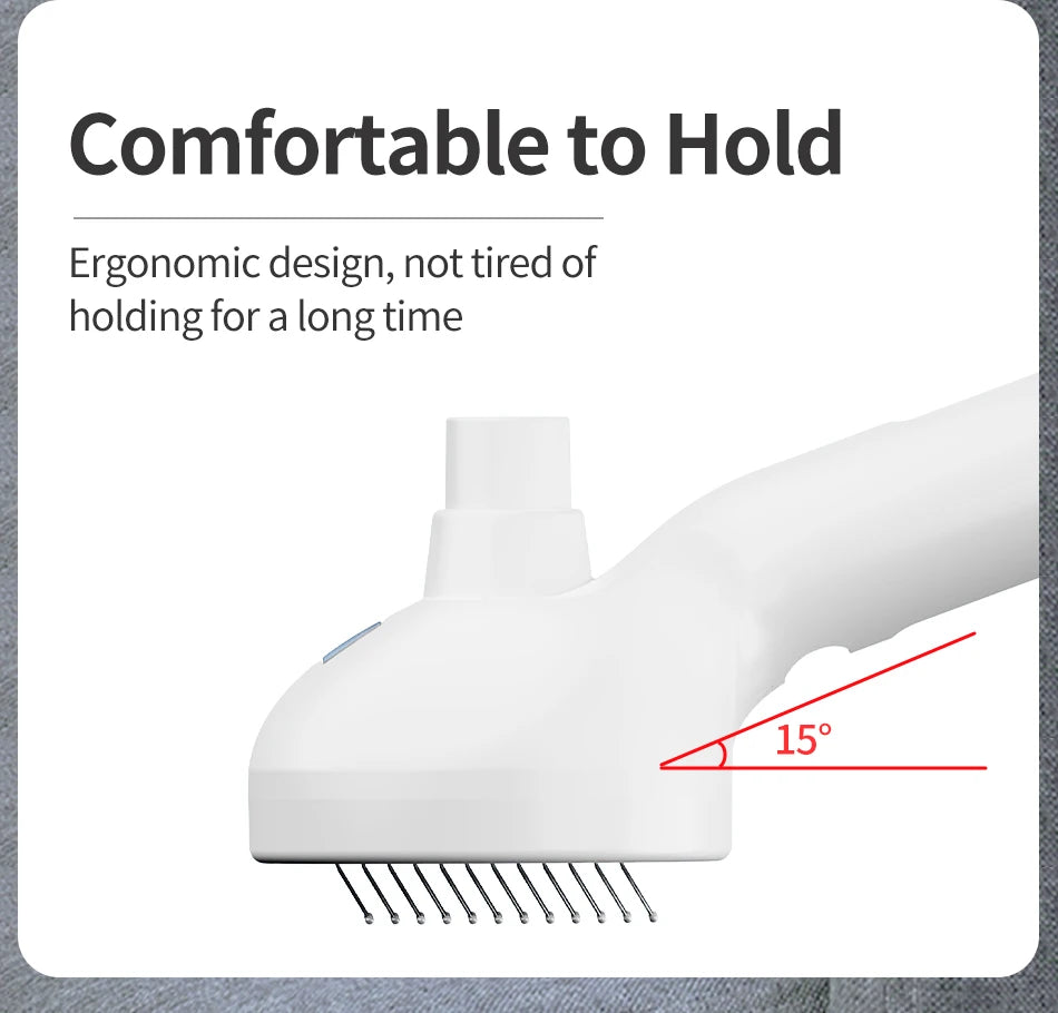 Brosse à vapeur pour poils d'animaux — Brosse de toilettage électrique pour chats et chiens