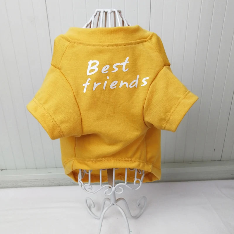 Round Neck T-Shirt Vest for Dogs — 7 Colours, S to XXL