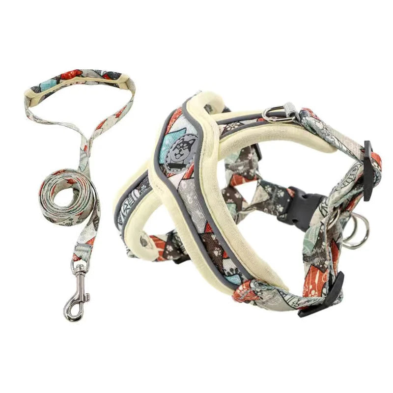 Adjustable Dog Harness & Leash Set