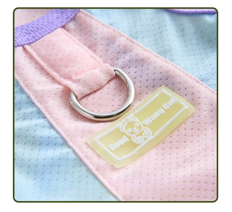 Gilet rafraîchissant réfléchissant et t-shirt d'été pour chiens et chats de petite, moyenne et grande taille