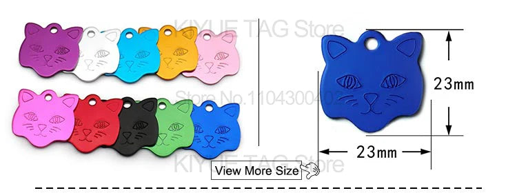 Personalised Aluminium Pet ID Tags – Pack of 100