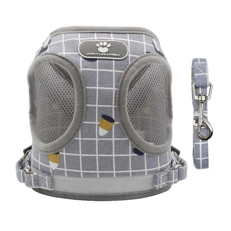 Gilet Tactique pour Chien avec Sangle de Poitrine