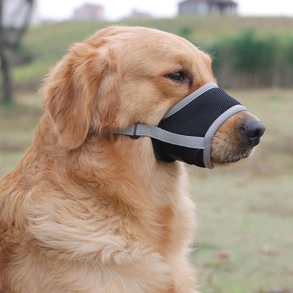Adjustable Breathable Mesh Dog Muzzle