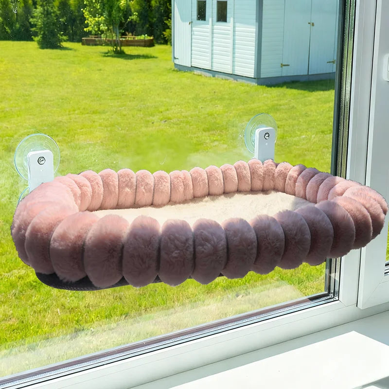 Perchoir de fenêtre pliable et hamac pour chat avec ventouses